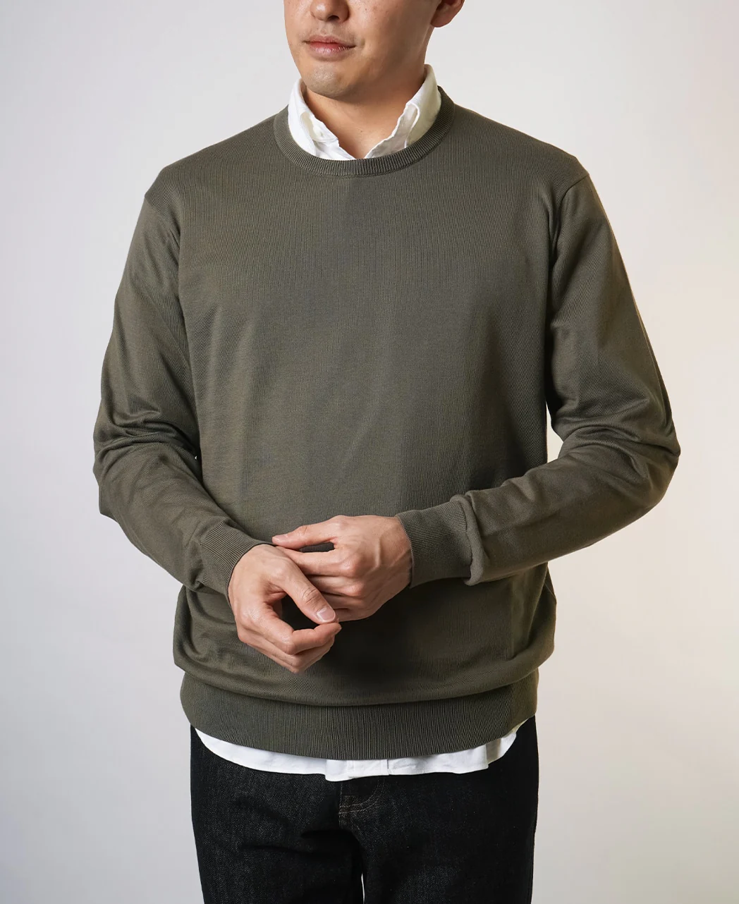 FF30G SUVIN GOLD Cotton Crew Neck Knit - Image 24
