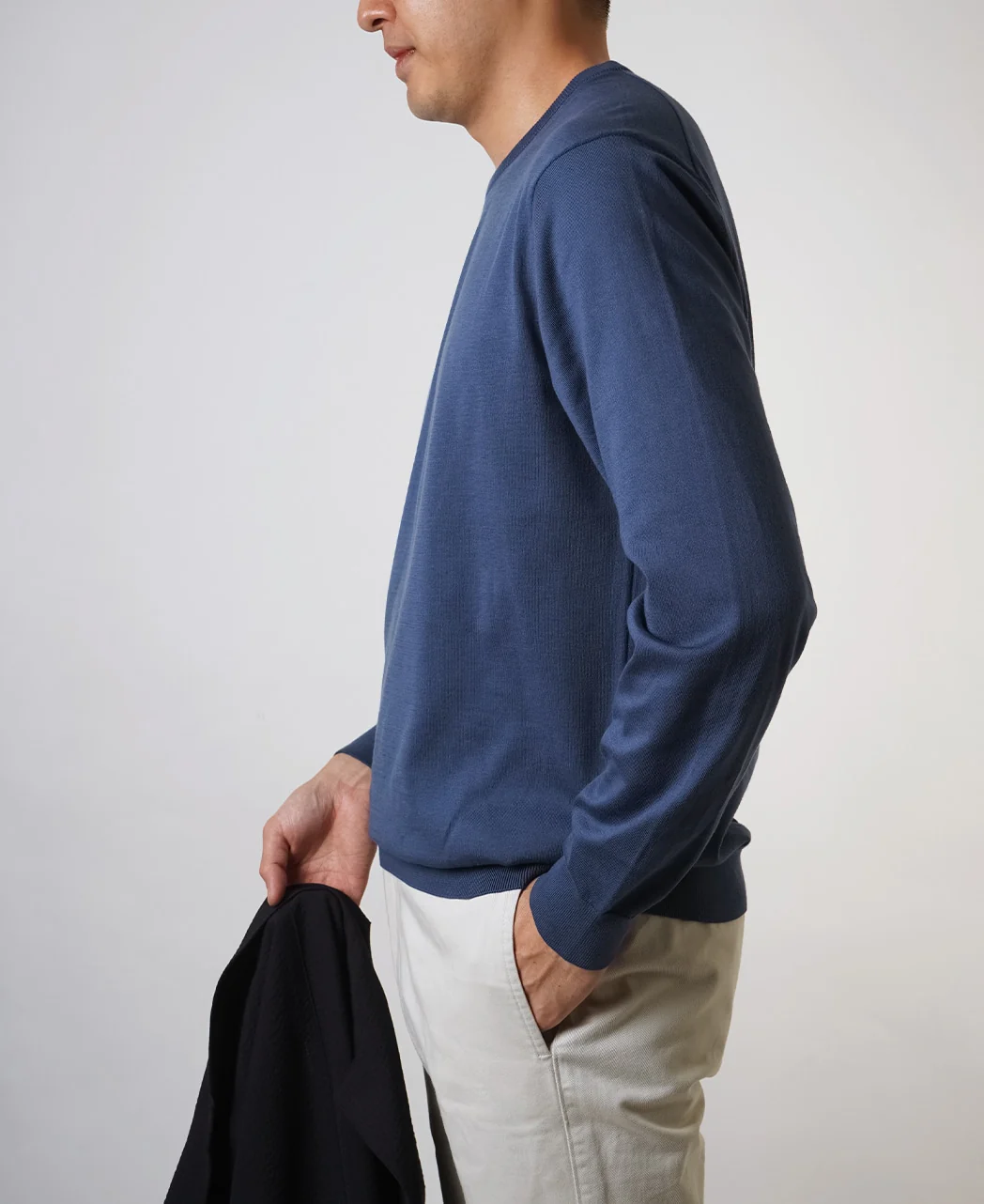 FF30G SUVIN GOLD Cotton Crew Neck Knit - Image 8