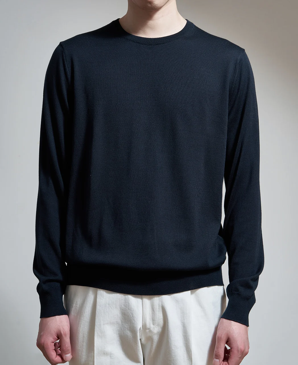 18G Crew Neck Knit Washable Silk - Image 7