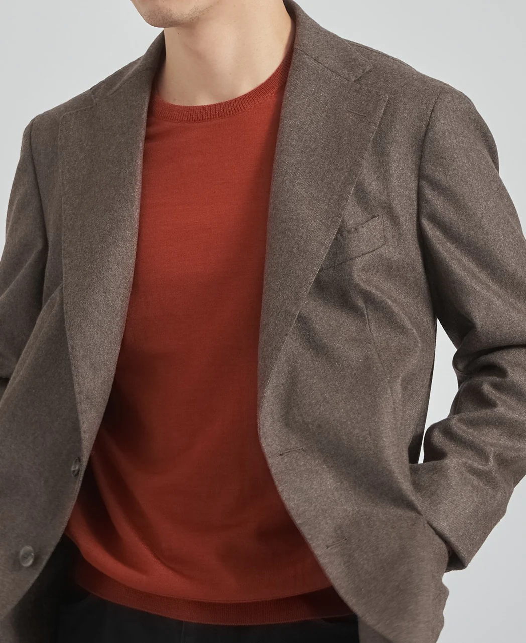 FF30G Crew Neck Sweater Super Extra Fine Merino - Image 3