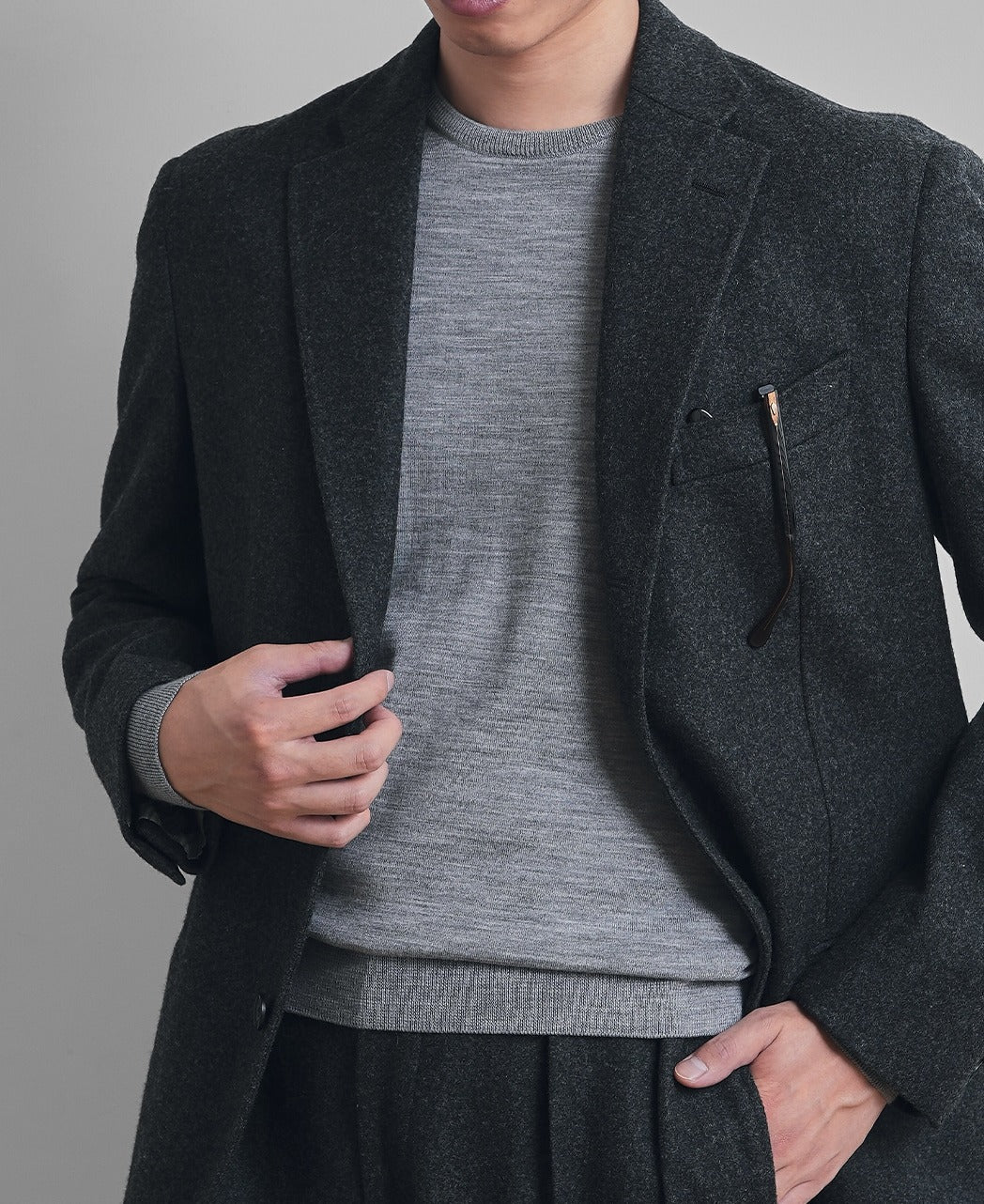 FF30G Crew Neck Sweater Super Extra Fine Merino - Image 35