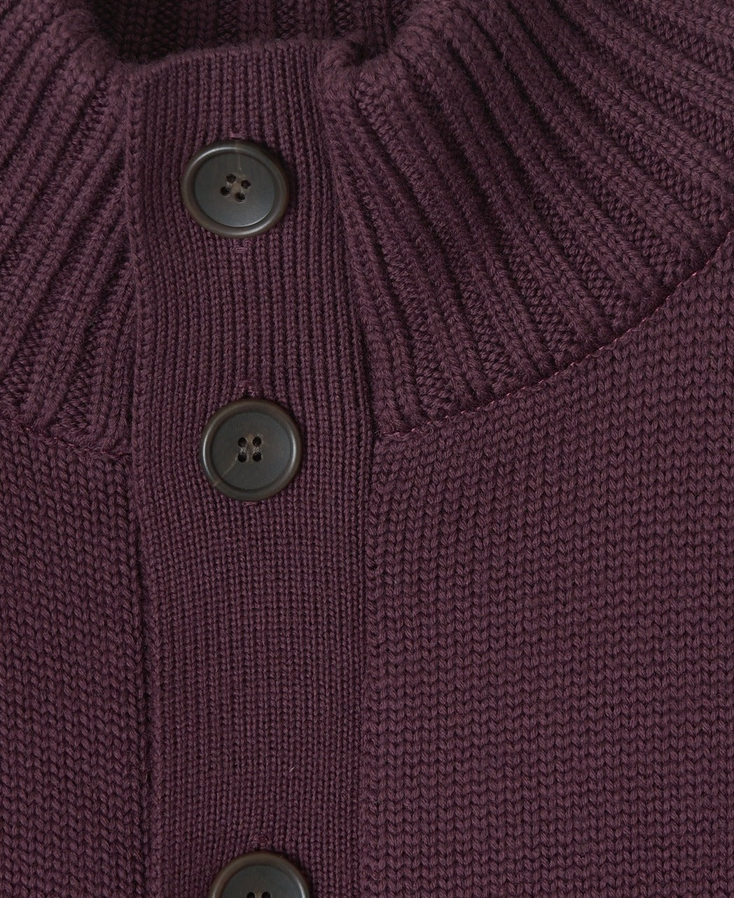 Stand Collar Cardigan Extra Fine Merino - Image 3