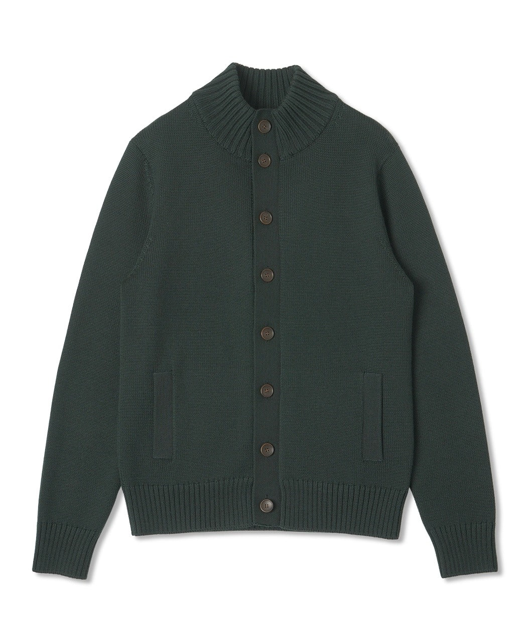 Stand Collar Cardigan Extra Fine Merino - Image 7