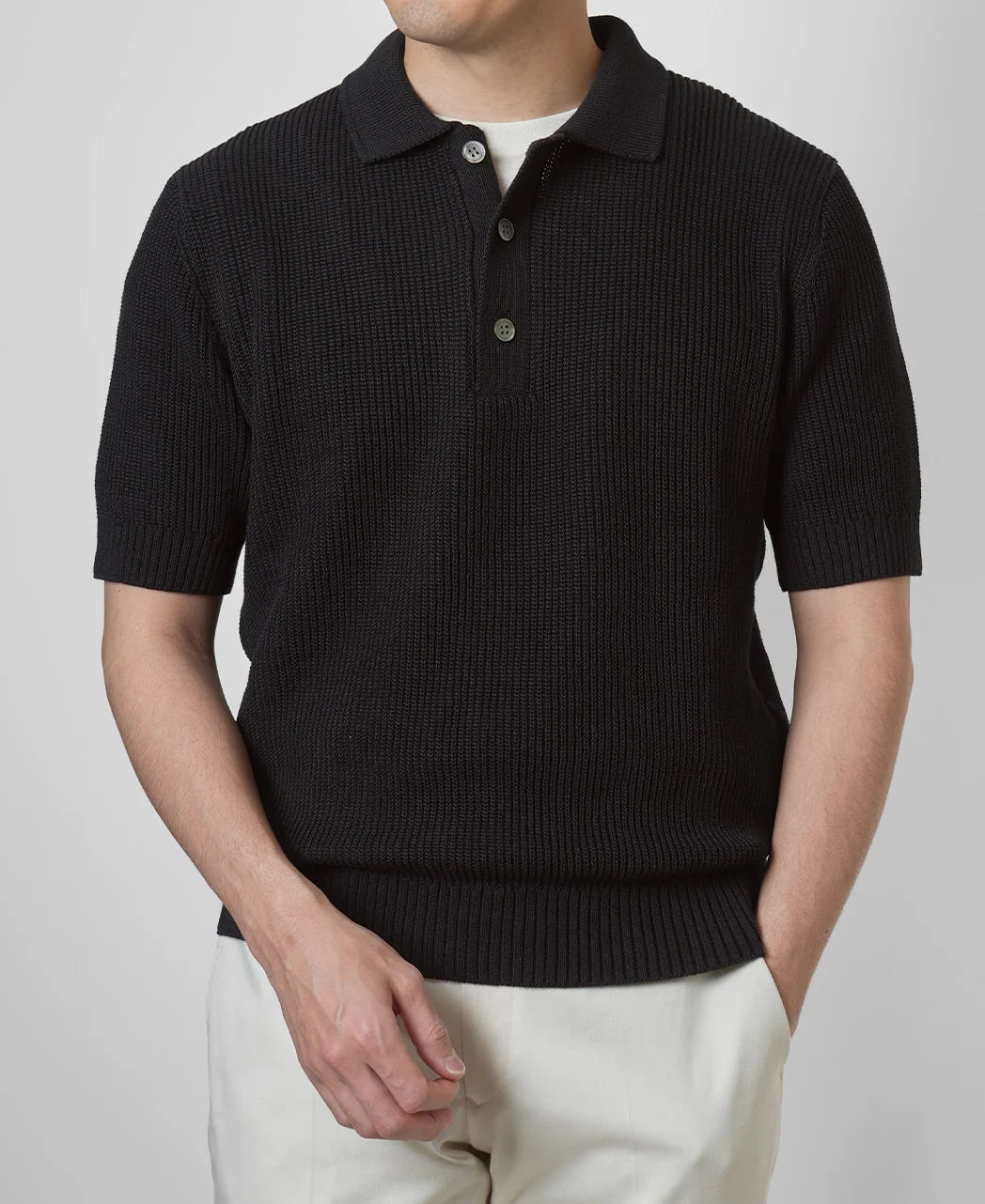 Dry touch knit polo - Image 3