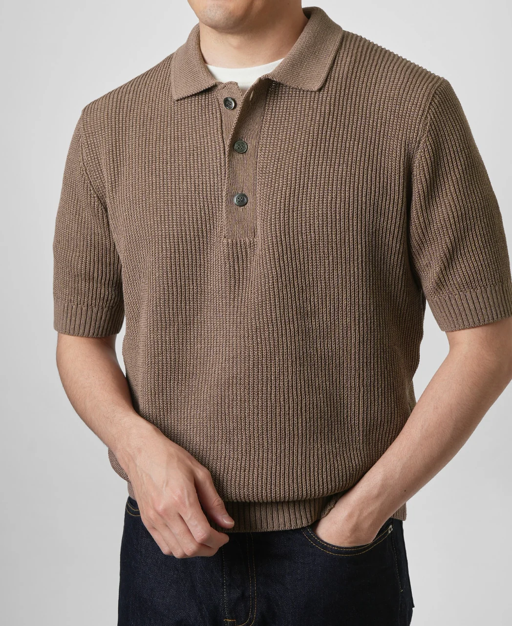 Dry touch knit polo - Image 9
