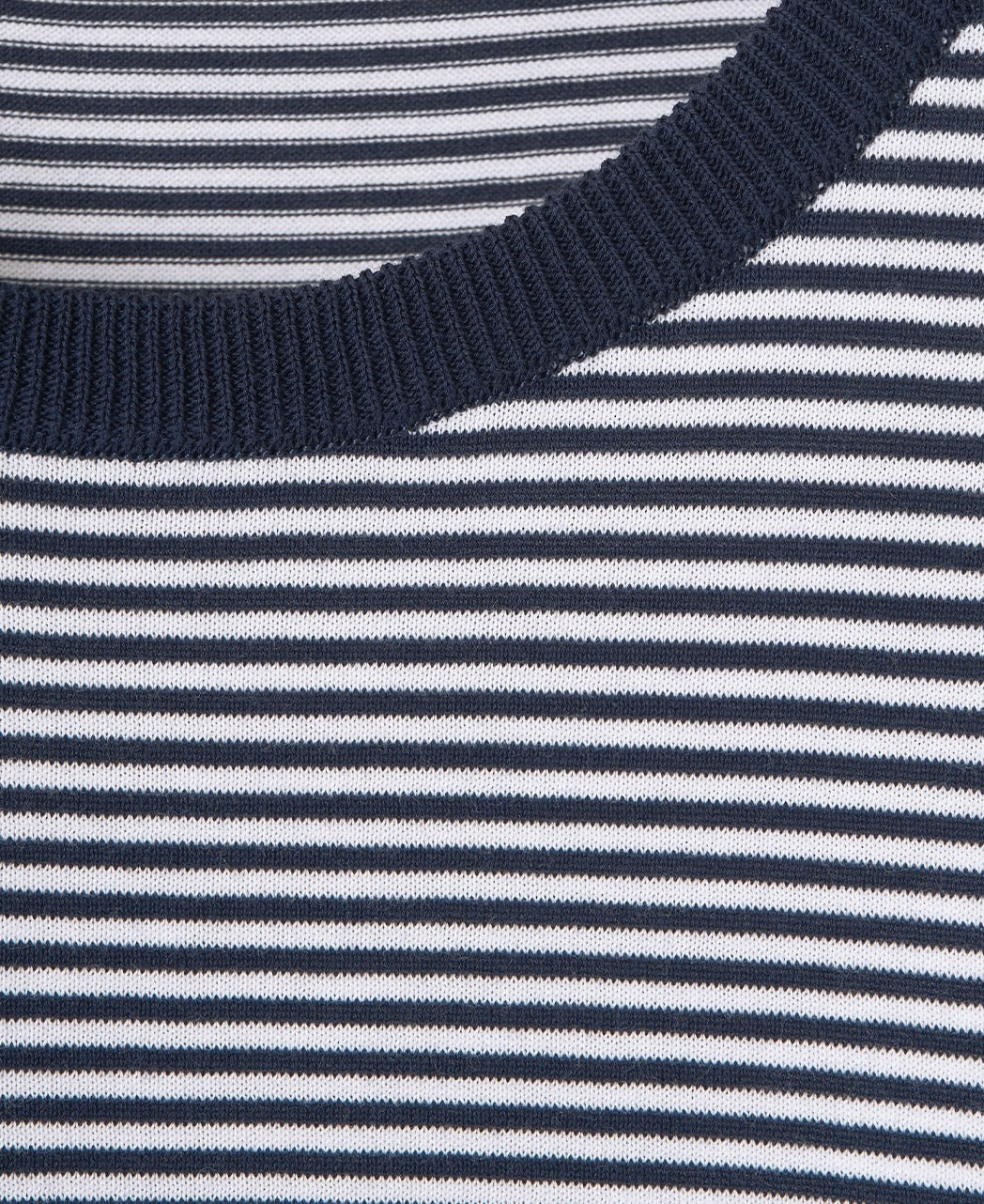 High-Twist Cotton Deodorant Border Knit T-Shirt - Image 10