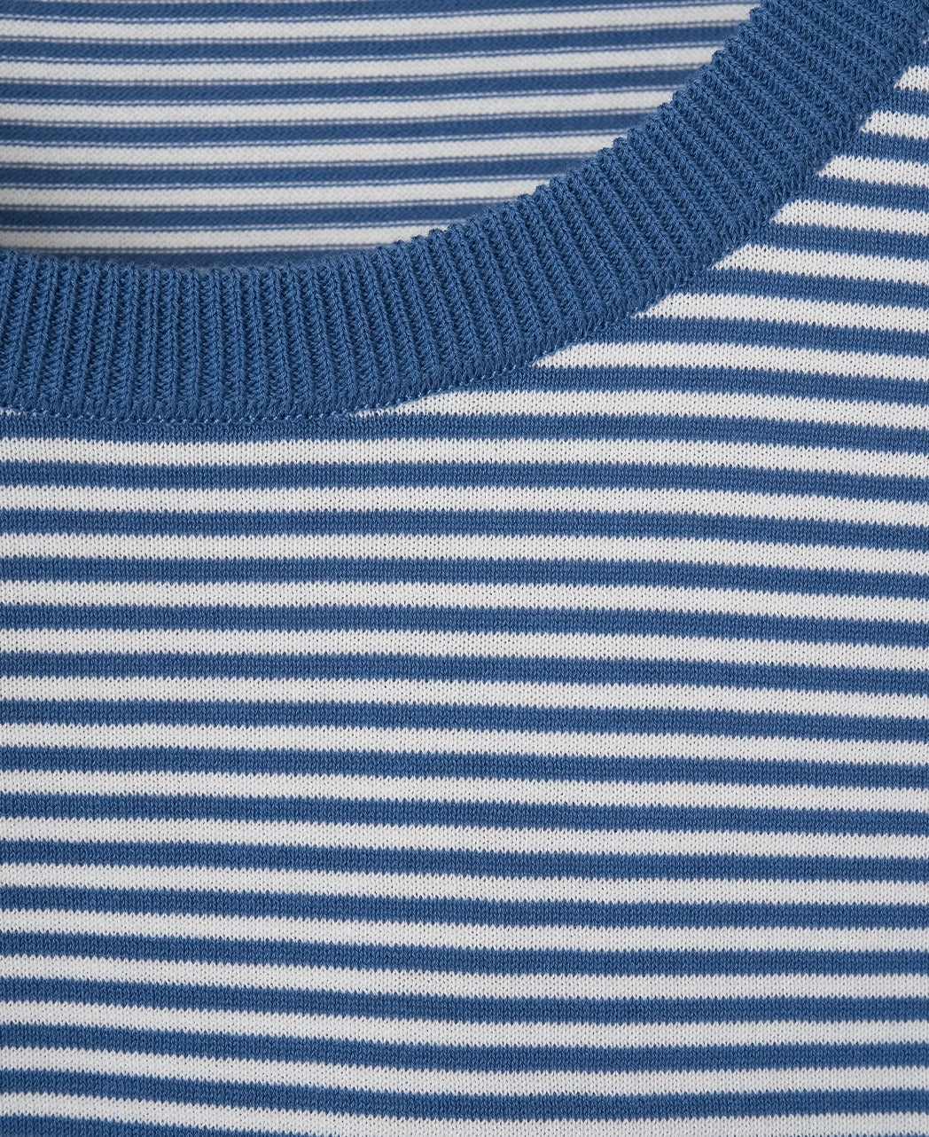 High-Twist Cotton Deodorant Border Knit T-Shirt - Image 14