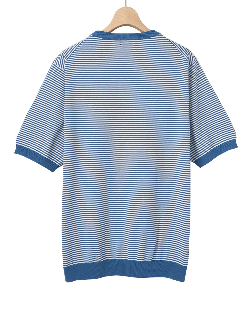 High-Twist Cotton Deodorant Border Knit T-Shirt - Image 15
