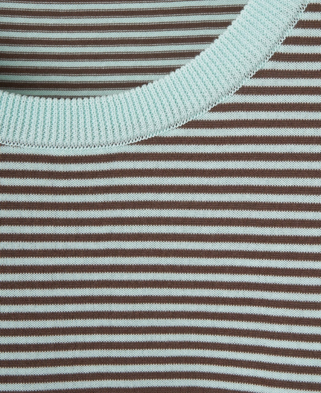 High-Twist Cotton Deodorant Border Knit T-Shirt - Image 4