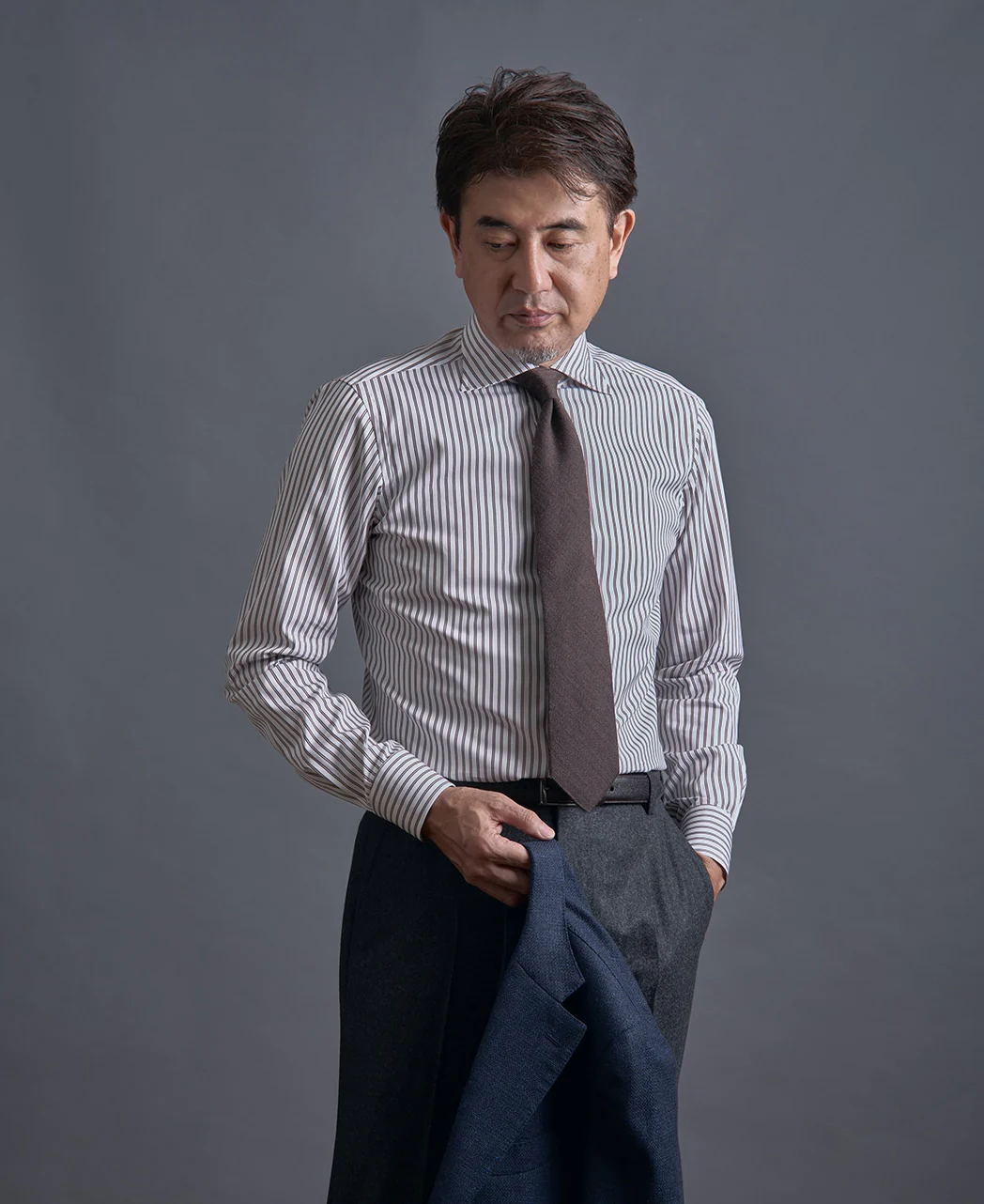 TOKYO SLIM FIT - Spread Broadcloth THOMAS MASON - Image 14