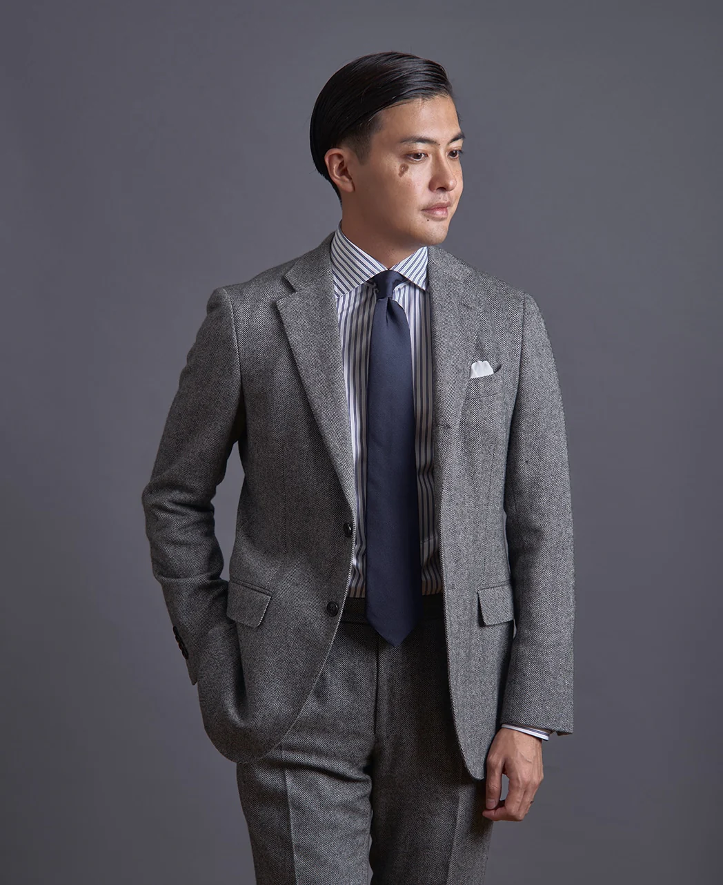 TOKYO SLIM FIT - Spread Broadcloth THOMAS MASON - Image 4