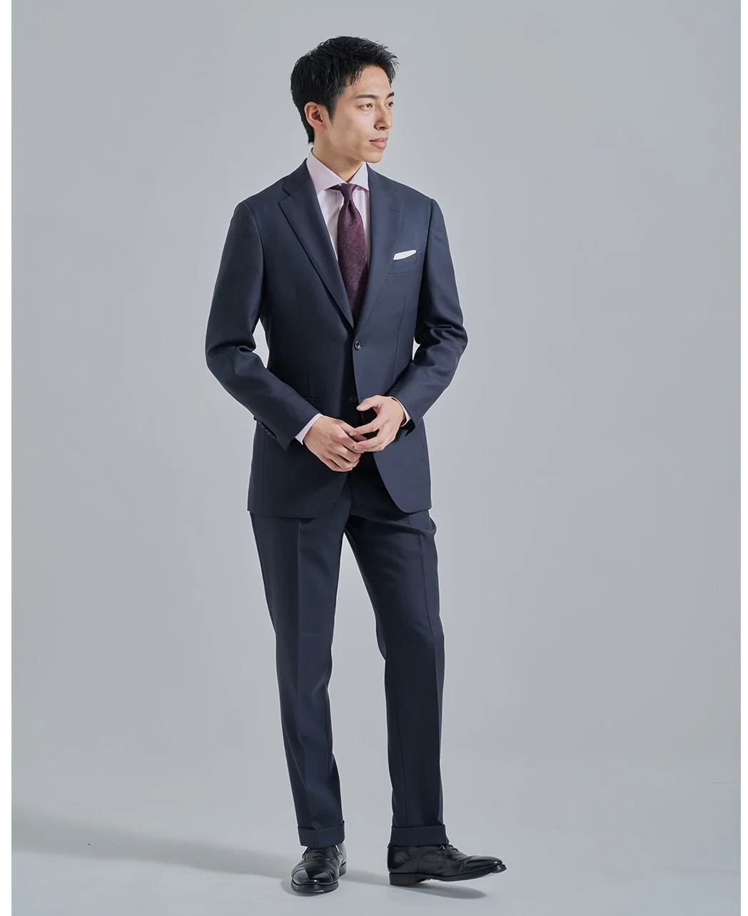 TOKYO SLIM FIT - Italian Spread Royal Oxford CANCLINI - Image 15