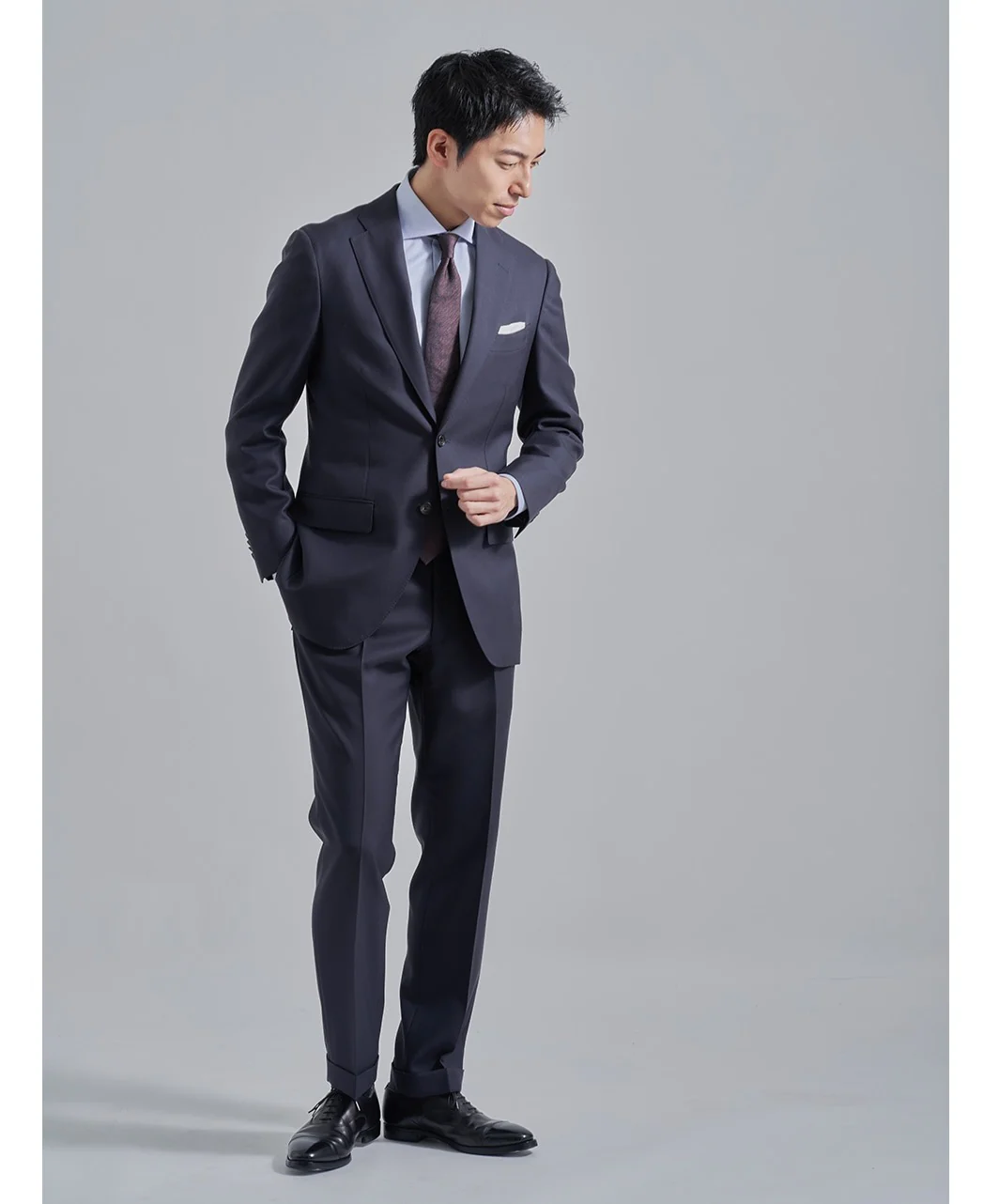 TOKYO SLIM FIT - Italian Spread Royal Oxford CANCLINI - Image 5