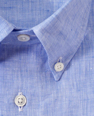 Short Sleeve Shirt - Button Down Linen - Image 4