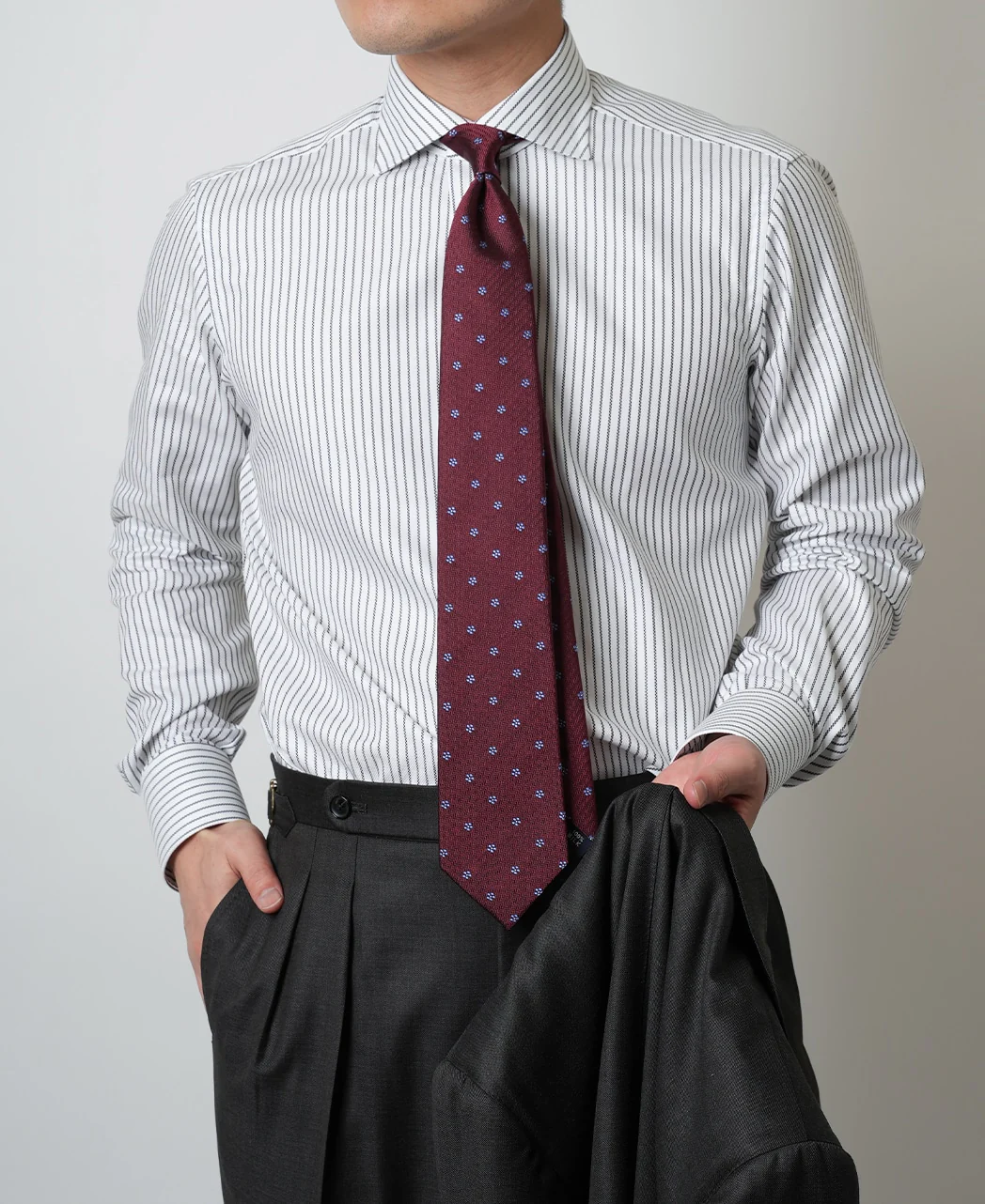 TOKYO SLIM FIT -  Italian Spread  Royal Oxford Sea Island Cotton - Image 12