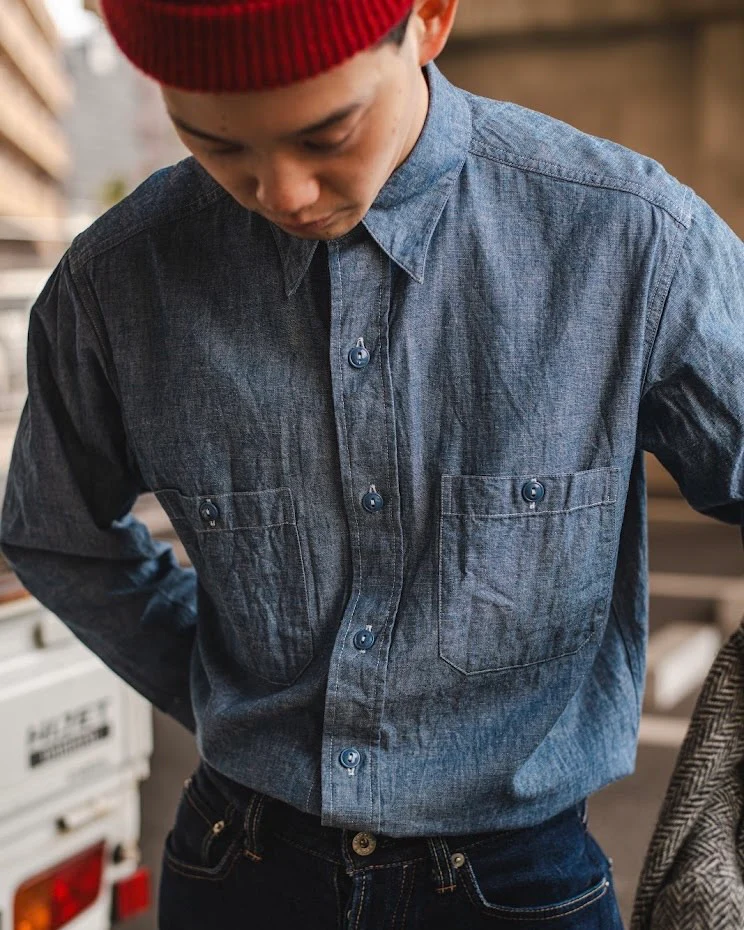 VINTAGE NAVY SHIRT - Image 6