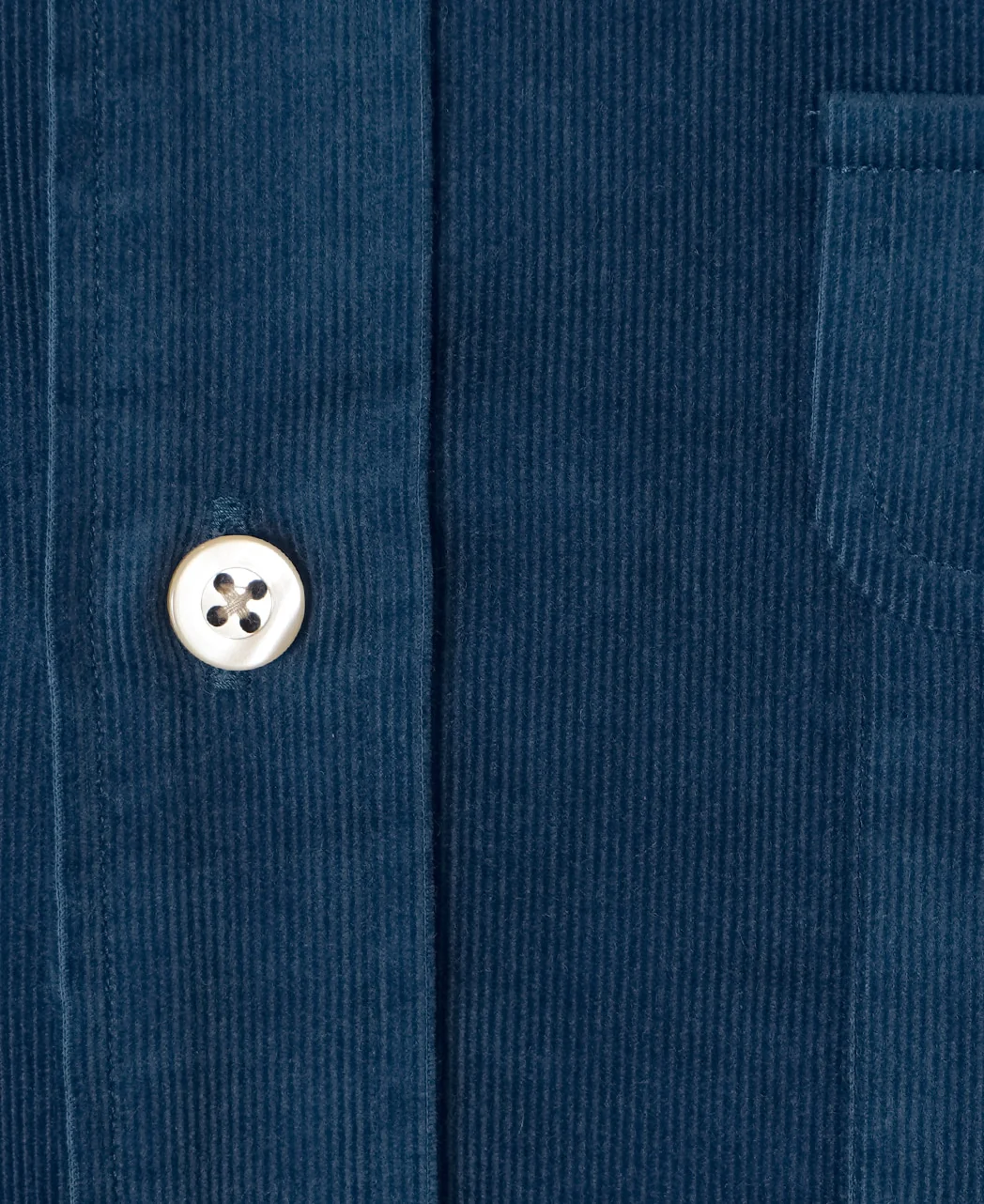 Tokyo Fit - Casual Corduroy Shirt - Spread Double Pocket - Image 2
