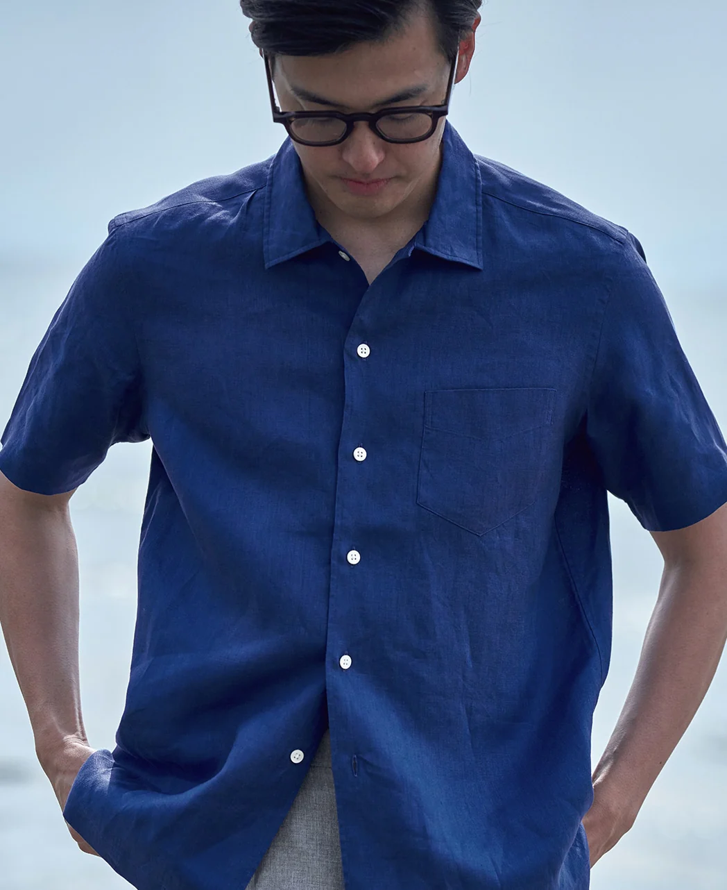 Short Sleeve Shirt - CASUAL Spread Linen - Image 10