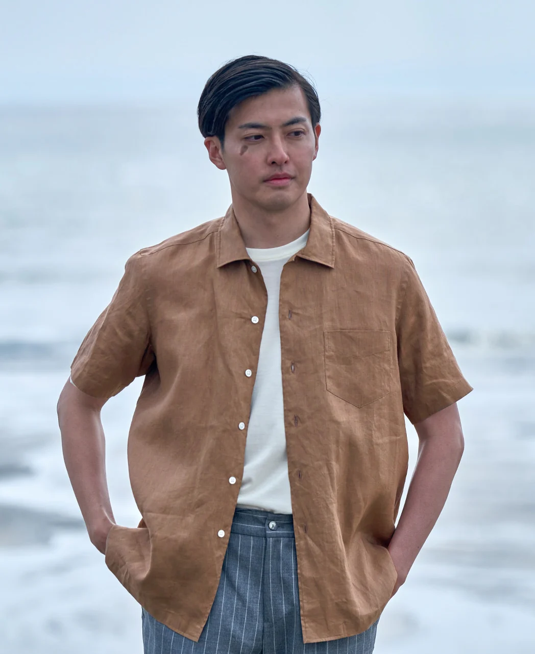 Short Sleeve Shirt - CASUAL Spread Linen - Image 14