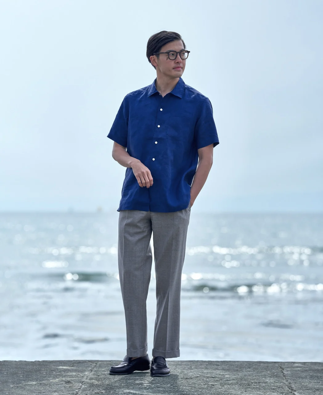 Short Sleeve Shirt - CASUAL Spread Linen - Image 9