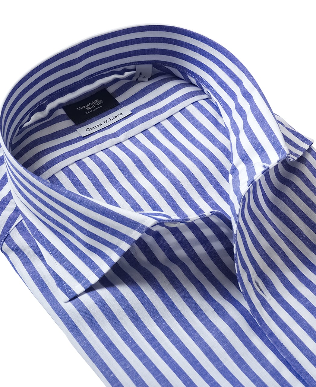 TOKYO SLIM FIT - One-Piece Collar Cotton Linen - Image 3