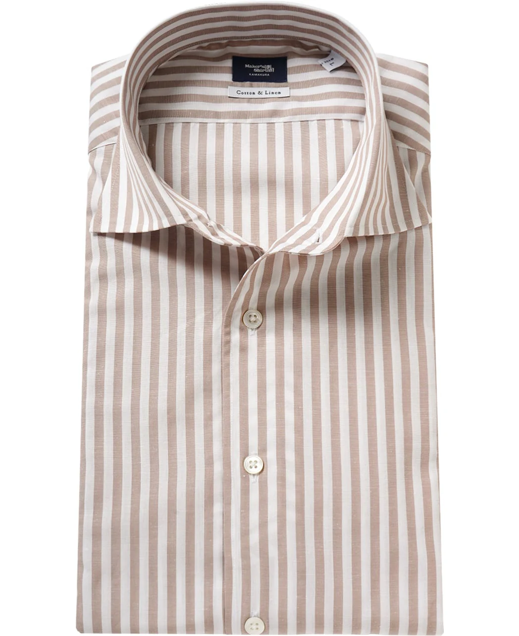 TOKYO SLIM FIT - One-Piece Collar Cotton Linen - Image 5