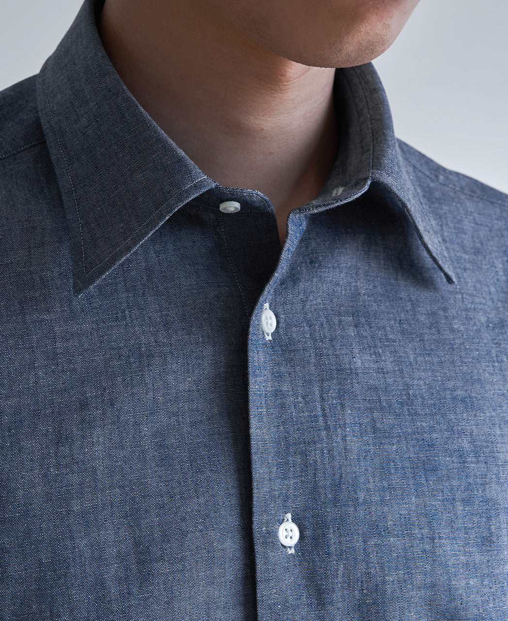 TOKYO SLIM FIT - Round Collar Chambray - Image 4