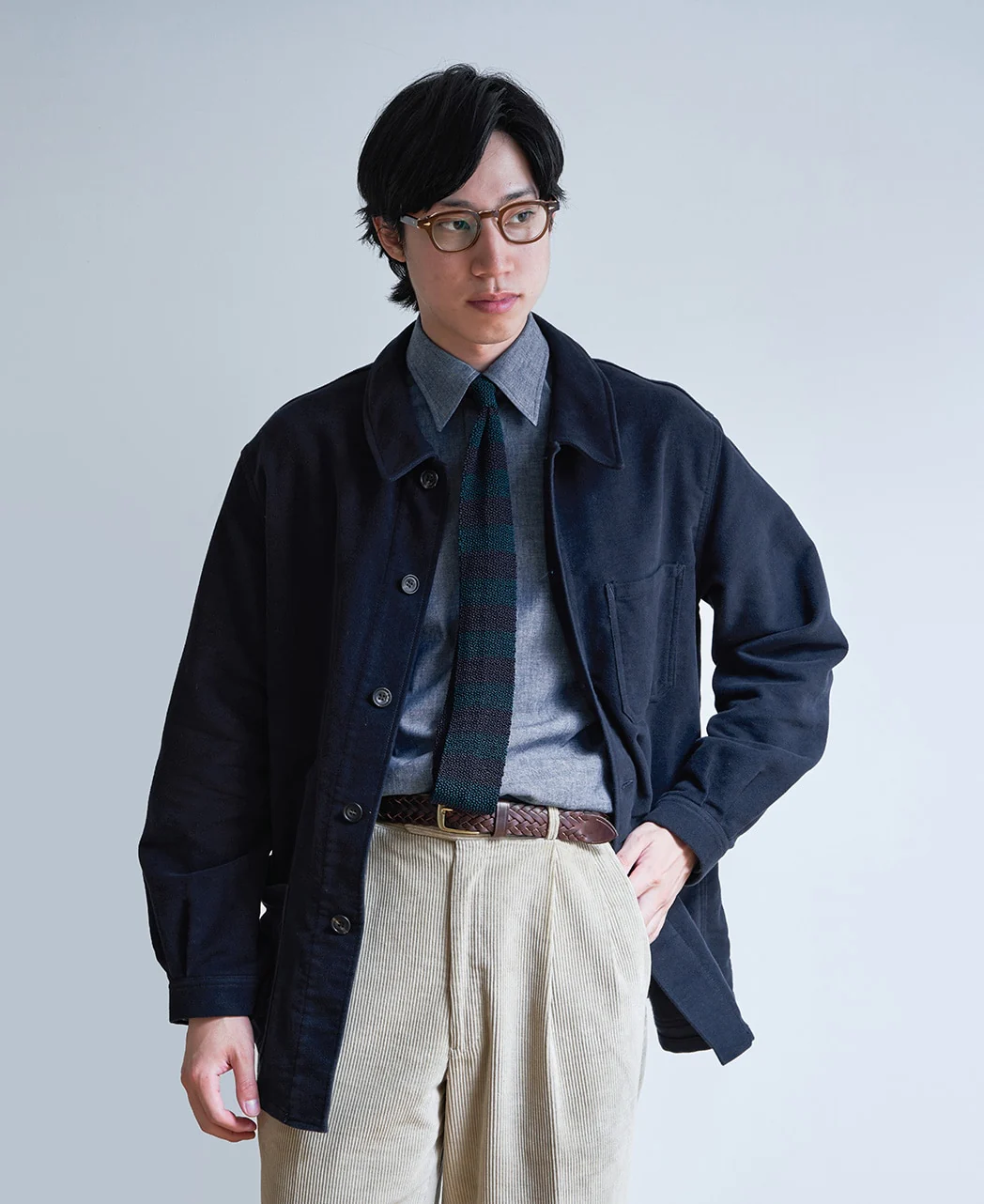 TOKYO SLIM FIT - Round Collar Chambray - Image 5