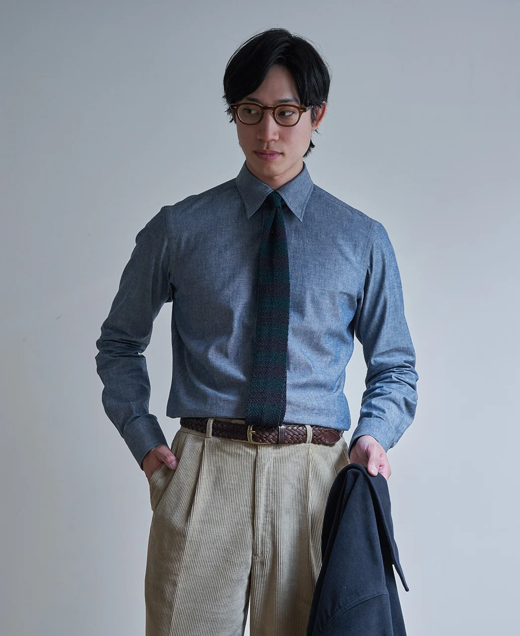 TOKYO SLIM FIT - Round Collar Chambray - Image 6