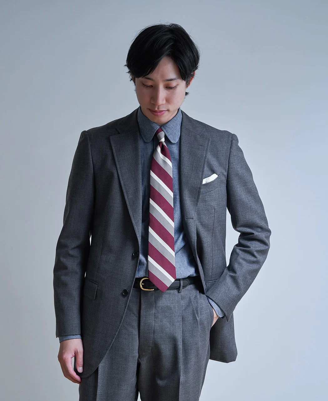 TOKYO SLIM FIT - Round Collar Chambray - Image 5