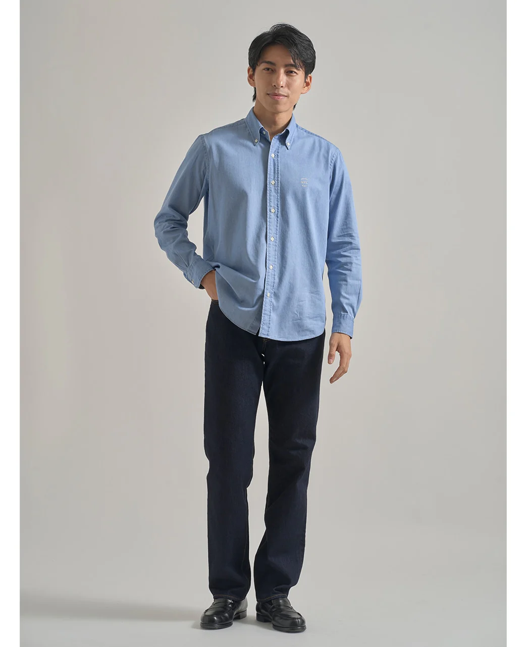 Tokyo Fit - Button Down Casual Denim Shirt Special Edition - Image 2