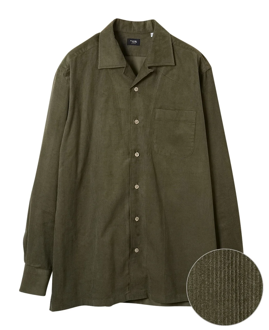 Casual Shirt Corduroy Camp Collar - Image 10