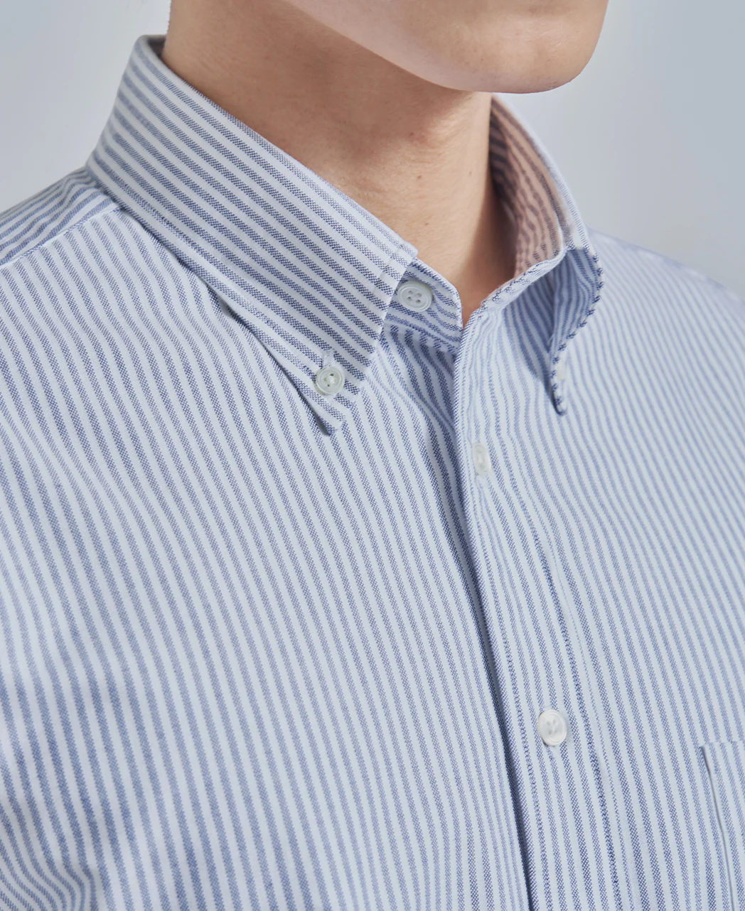 Casual Button Down Oxford Stripe - Image 14