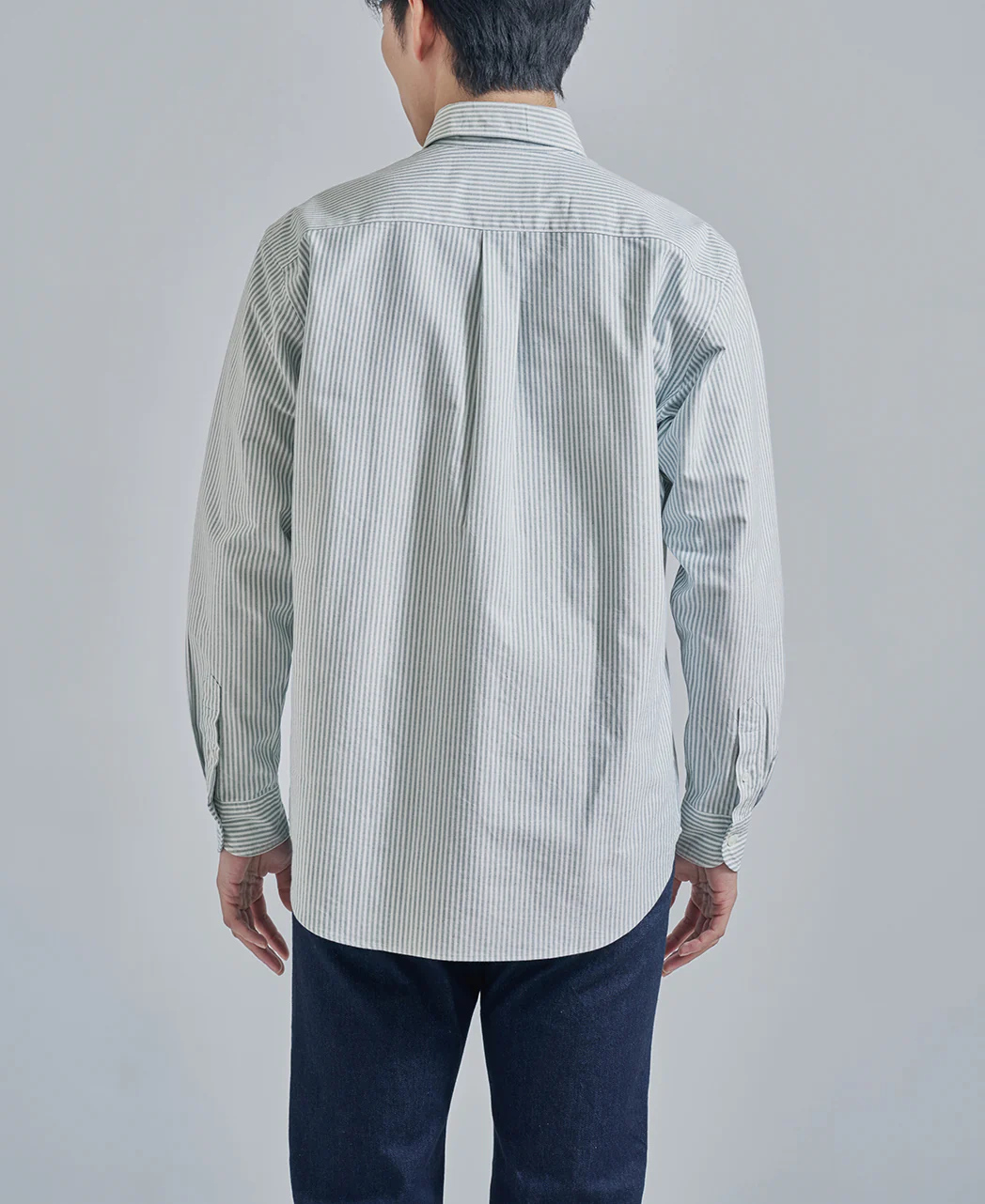 Casual Button Down Oxford Stripe - Image 19