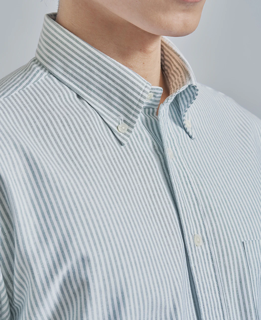 Casual Button Down Oxford Stripe - Image 21