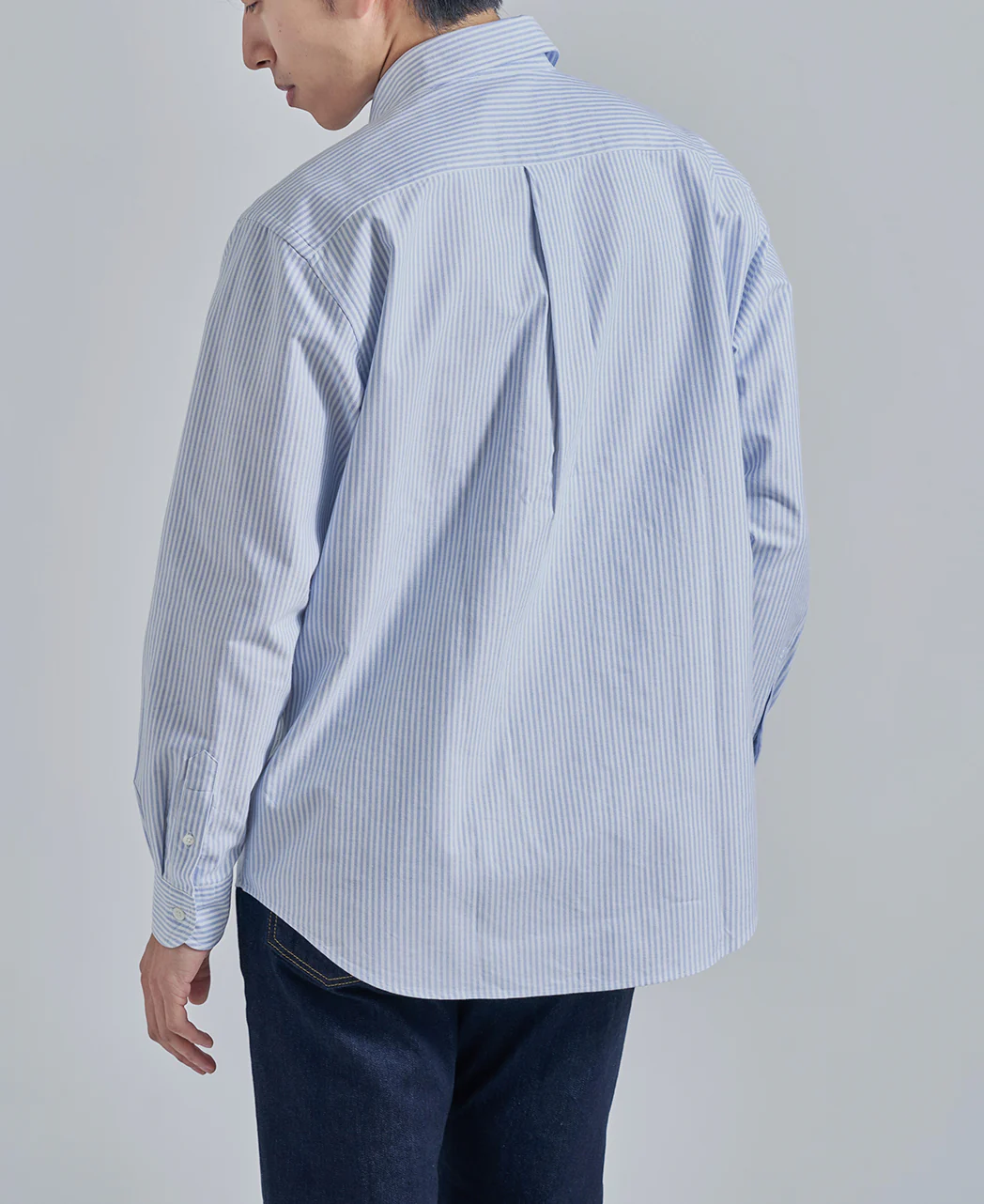 Casual Button Down Oxford Stripe - Image 4