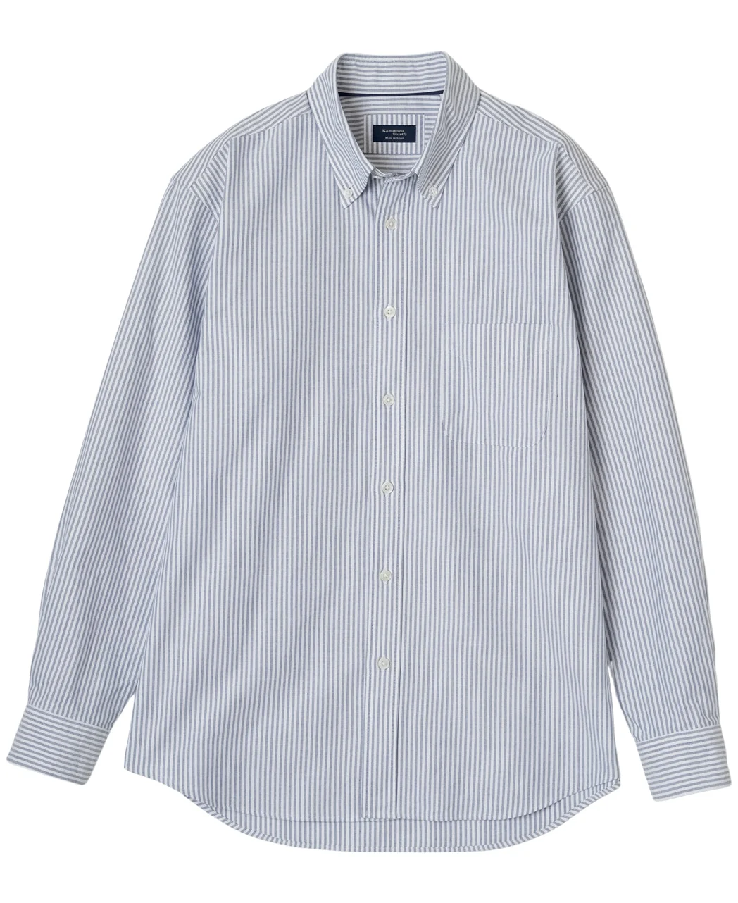 Casual Button Down Oxford Stripe - Image 8