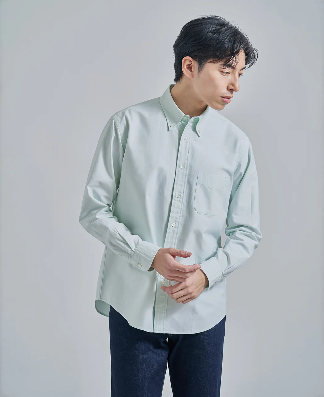 Casual Button Down Oxford Solid - Image 29