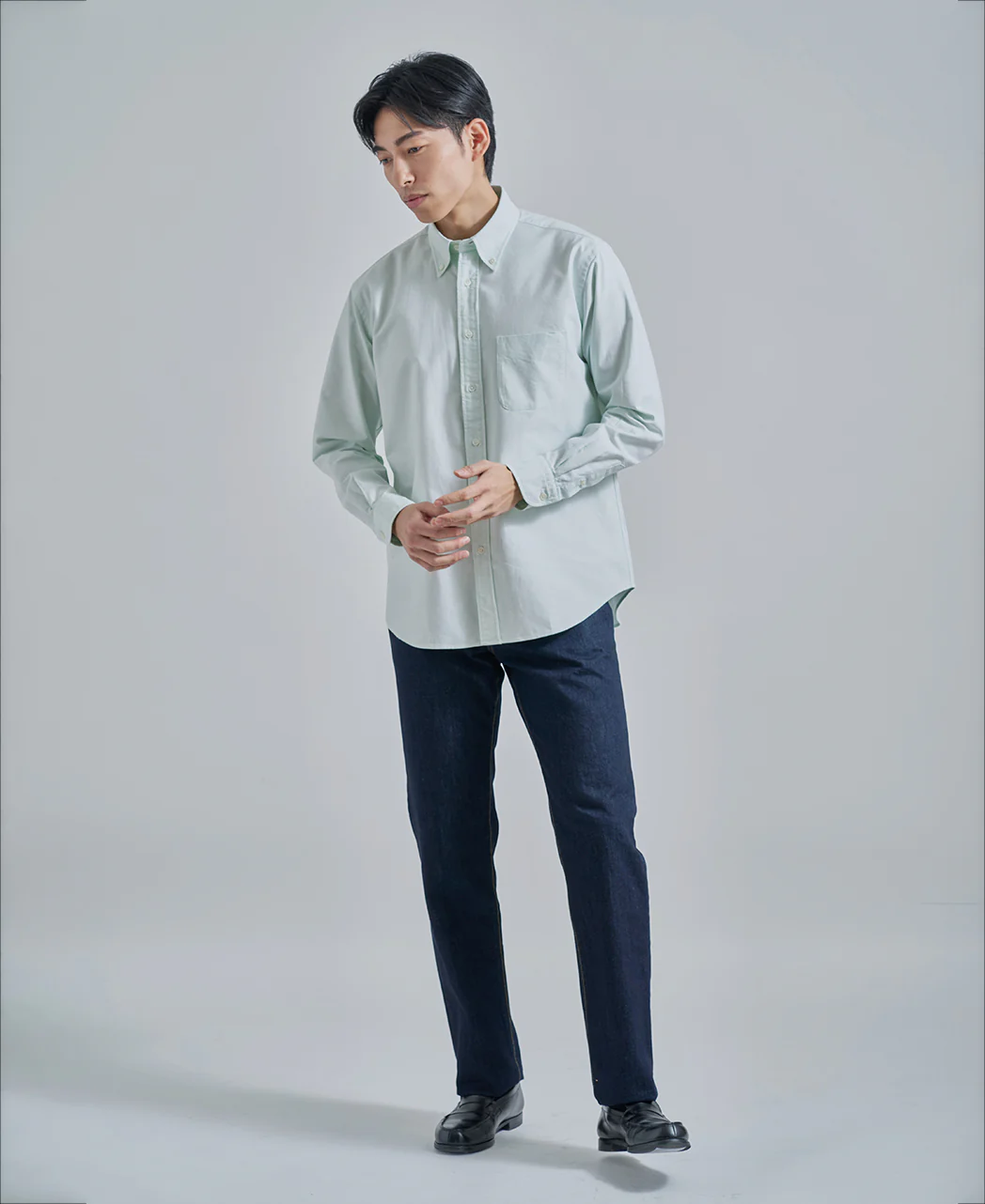 Casual Button Down Oxford Solid - Image 32