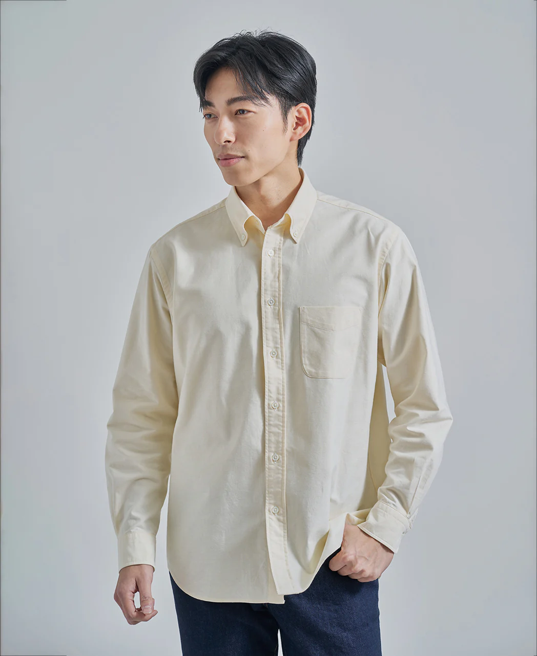 Casual Button Down Oxford Solid - Image 38