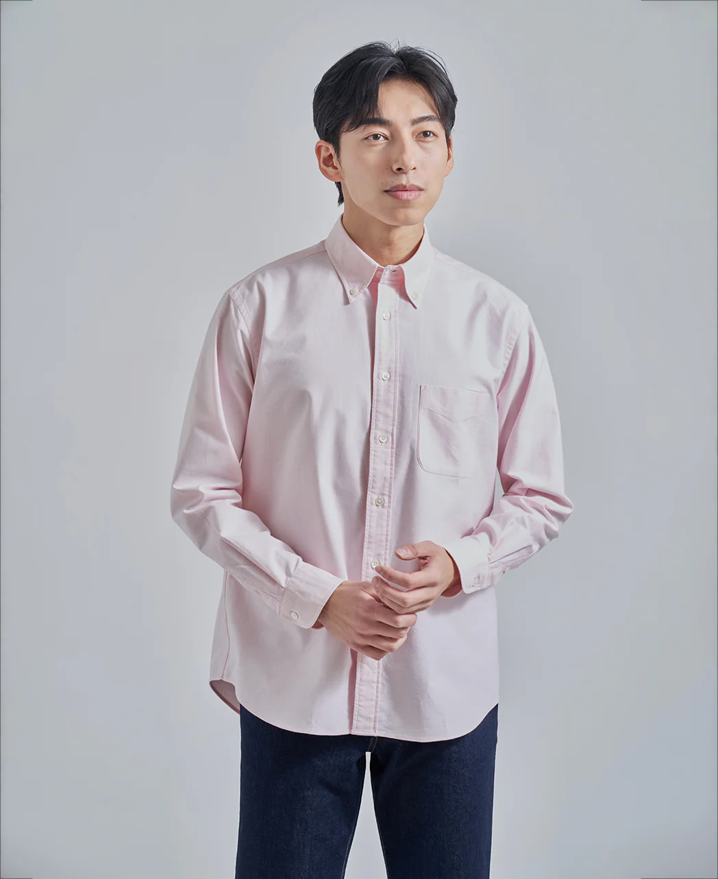 Casual Button Down Oxford Solid - Image 45