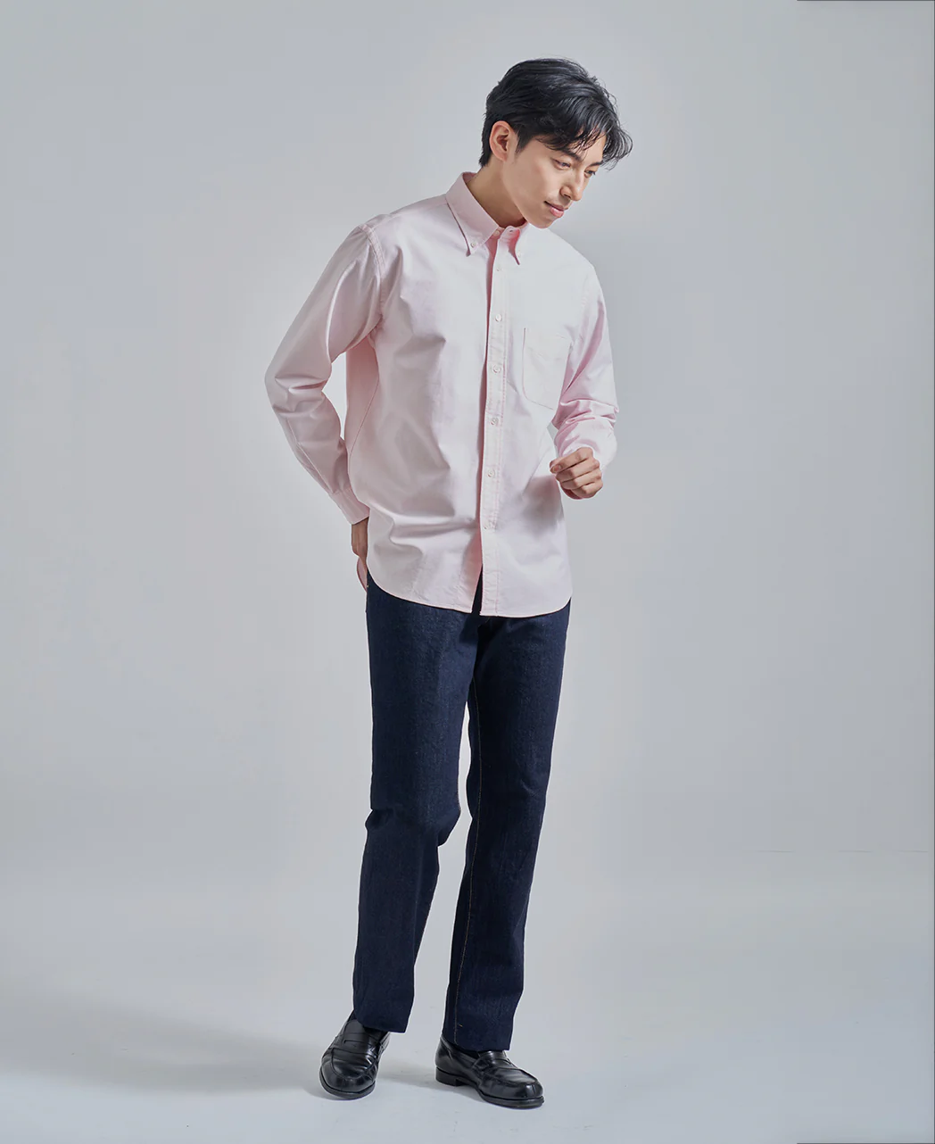 Casual Button Down Oxford Solid - Image 48