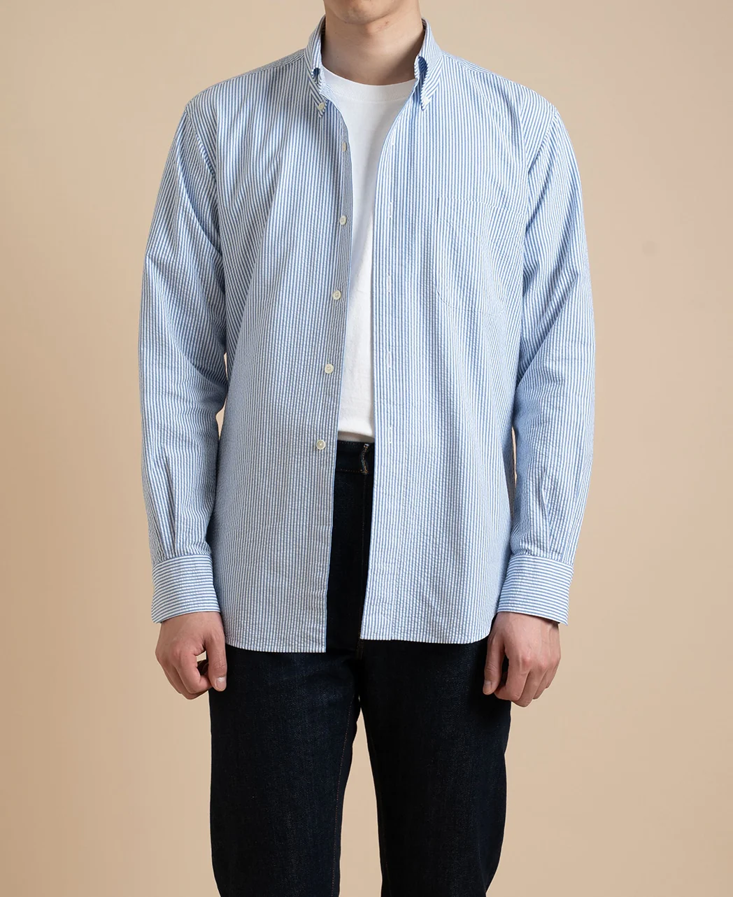 VINTAGE IVY BUTTON-DOWN SEERSUCKER STRIPE - Image 3
