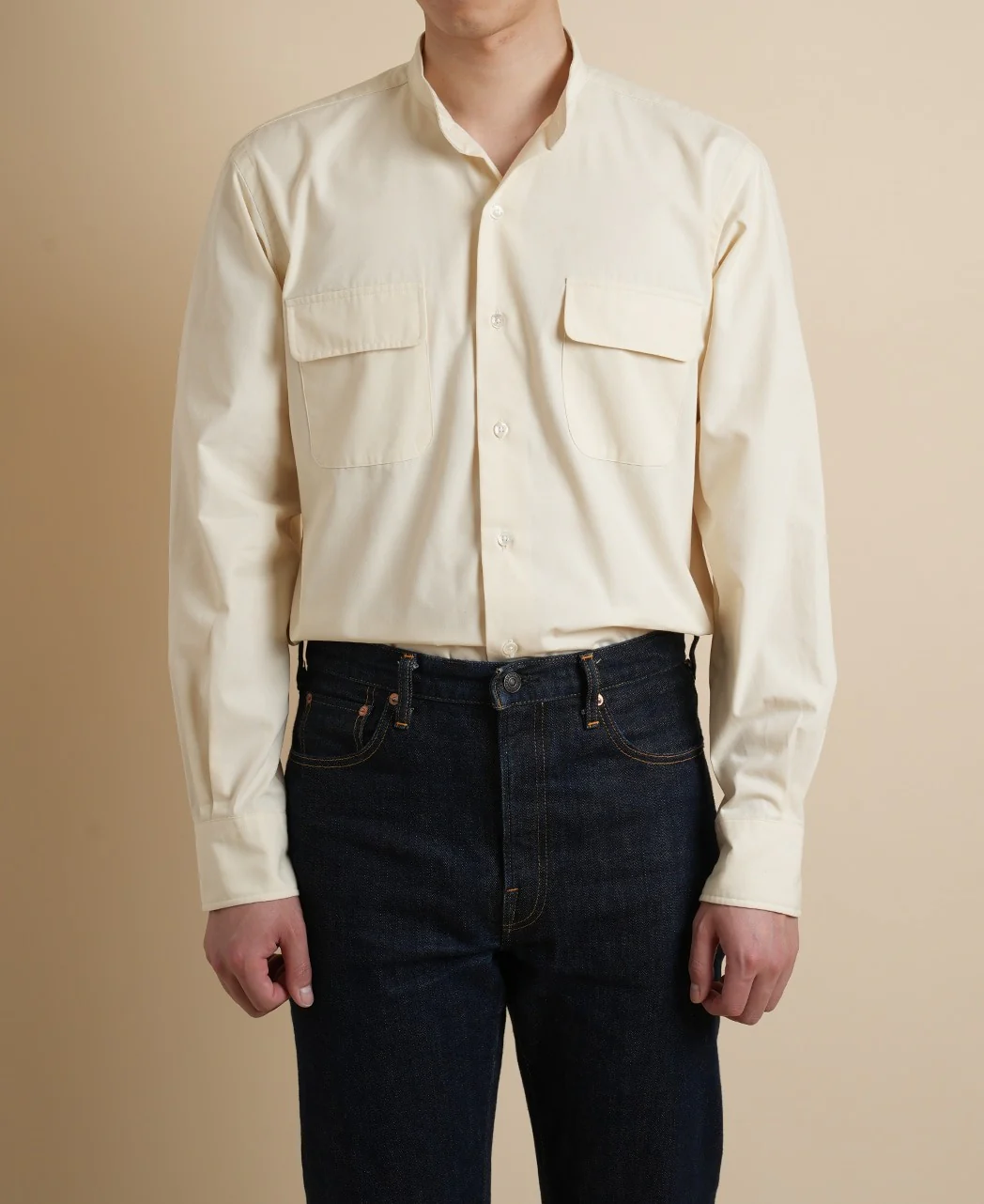 VINTAGE IVY Band Collar Dungaree - Image 5