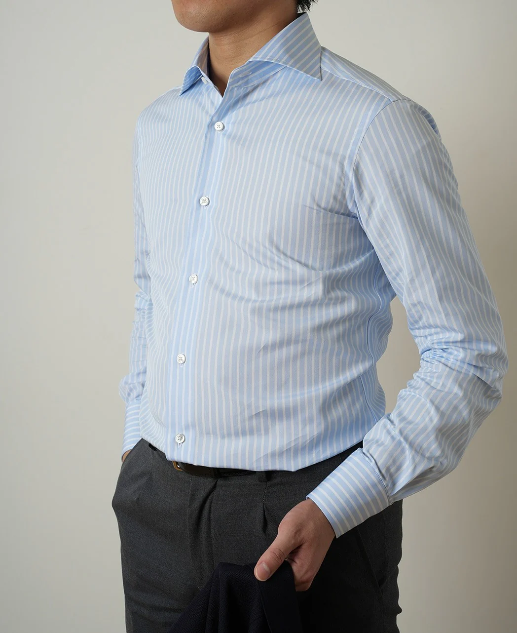TOKYO SLIM FIT - Spread Broadcloth CANCLINI - Image 3
