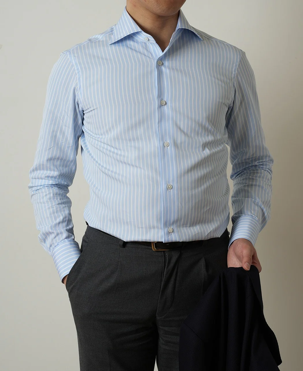 TOKYO SLIM FIT - Spread Broadcloth CANCLINI - Image 4