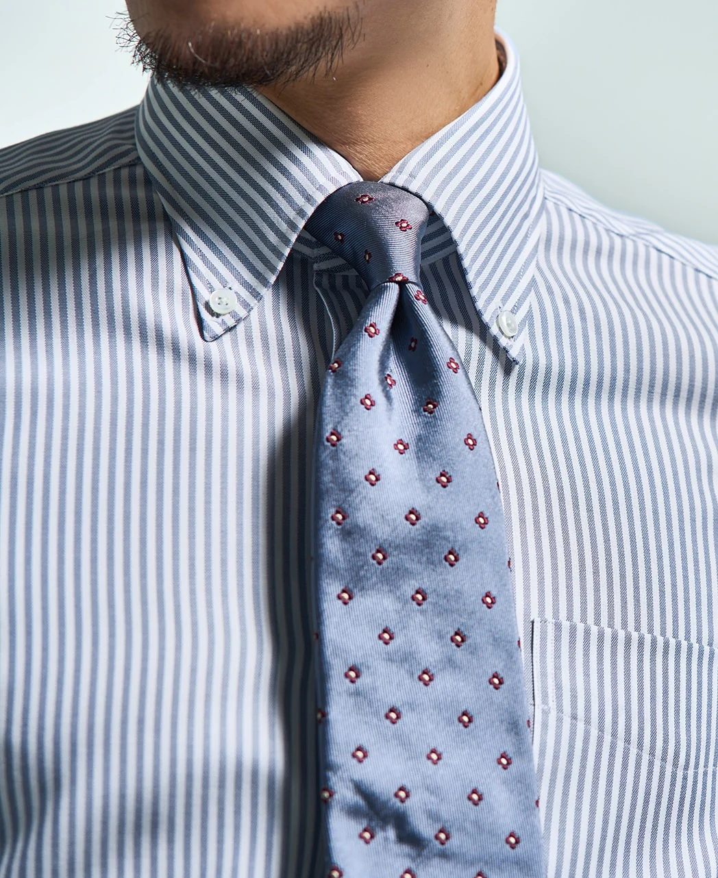 TOKYO SLIM FIT - Button Down Giza 96 Pinpoint Oxford - Image 4