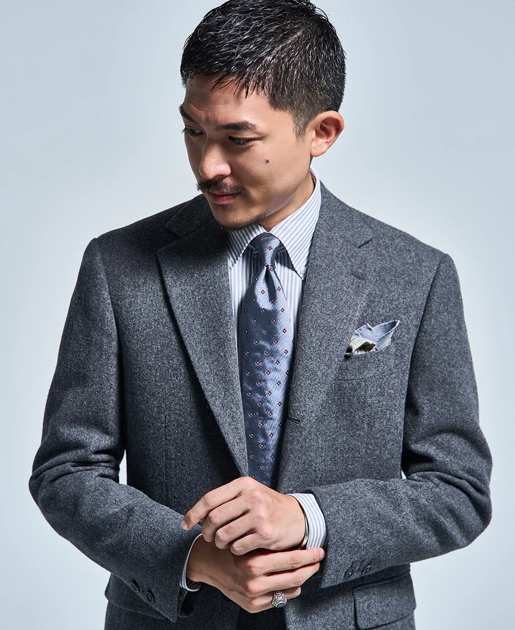 TOKYO SLIM FIT - Button Down Giza 96 Pinpoint Oxford - Image 6