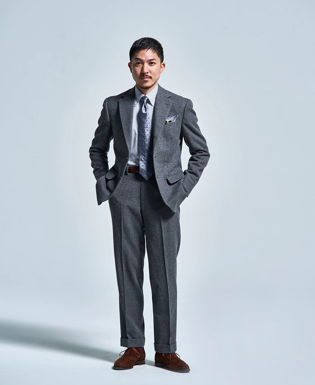 TOKYO SLIM FIT - Button Down Giza 96 Pinpoint Oxford - Image 7