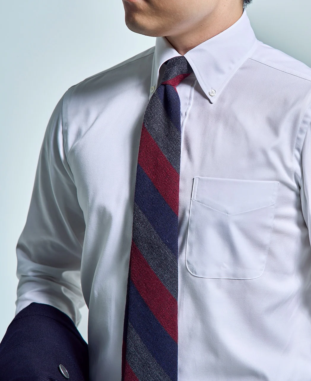 TOKYO SLIM FIT - Button Down Giza 96 Pinpoint Oxford - Image 4
